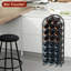 Open Shelving Wine Bottle Rack Black