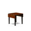 Ensemble de table à manger 5 pièces pour 4 personnes comprenant une table de salle à manger rectangulaire avec Dropleaf et 4 chaises de salle à manger, 30 po x 48 po, noir et cerise-1162597169-1162597173-1162597182