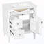 Meuble-lavabo autoportant avec lavabo et tablette réglable-710863798