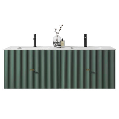 Meuble-lavabo mural moderne Jamell