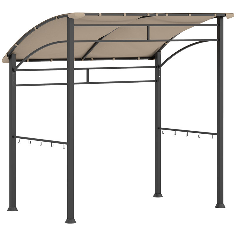 Grill 18 Ft. W x 12.5 Ft. D Metal Soft-top Gazebo