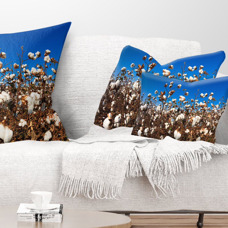 Coussin en coton Blooming Alabama, 12 po x 20 po, Rectangle