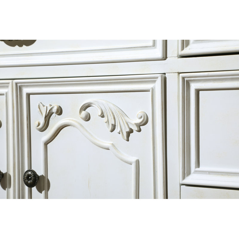 Ensemble de meuble-lavabo simple 48 po Angelique, Blanc, Blanc Guangxi