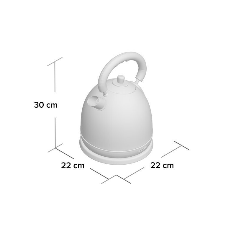 Klarstein 1.8L Electric Tea Kettle, Red