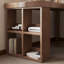 Bureau en coin en bois massif avec tablette en L et bibliothèque-1824449630-1824449628