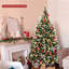 Arbre de Noël blanc / vert pin floqué / givré / cachemire réaliste avec lumières DEL-388132495