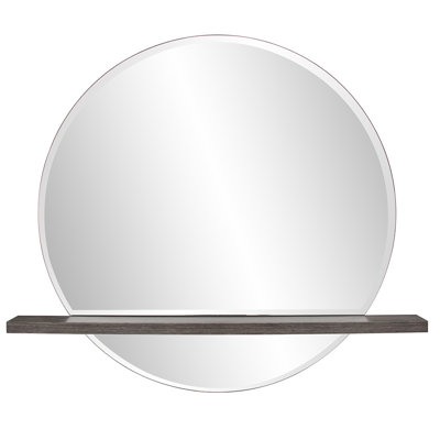 Modern Accent Mirror with Shelves