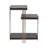 Metal and Mango Wood Three-Tier Accent Table