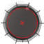 Citrouille trampoline 12 pi - noir rouge