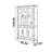 Classic American style home bookcase