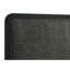 Lit très grand tapissier noir de style Mid-Century moderne, housse, tête de lit gris anthracite et pieds de support stables, style moderne, tissu anti-rayures, base