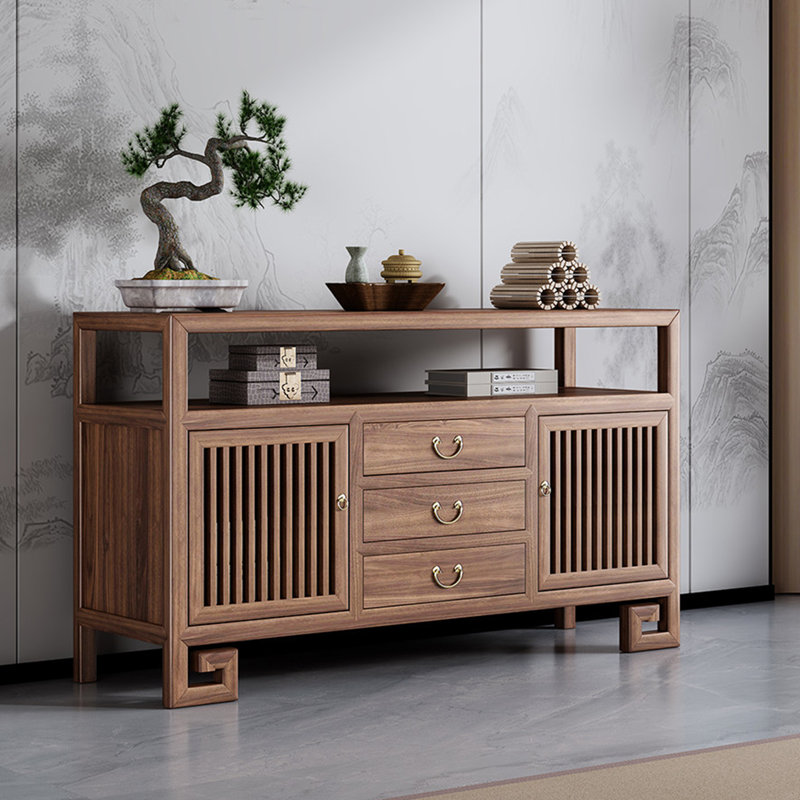 Buffet haut de gamme de style chinois, H 33,8 po x l 47,2 po x P 14,9 po