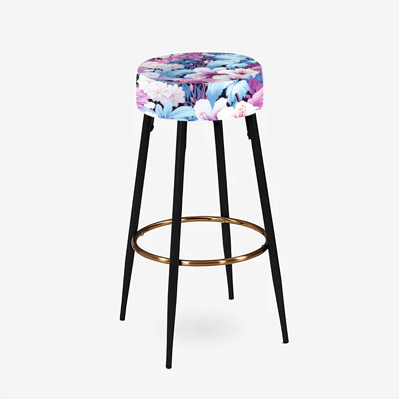 Tranquil Dreamscape Tropical Pattern - Tropical Bar Stools Set Of 2