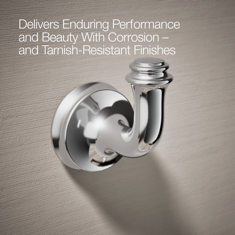 Bellera Robe Hook, Polished Chrome