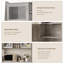 Armoire garde-manger avec tablette pour micro-ondes Farmhouse
