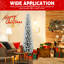 Arbre de Noël 6 pi avec 150 lumières à DEL blanches chaudes - Arbre en PVC mince enneigé avec 358 pointes, support en métal, conception peu encombrante, facile à installer-375284898