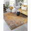 Tapis gris noué à la main unique One Of Kind 9 pi 0 po x 12 pi 5 po