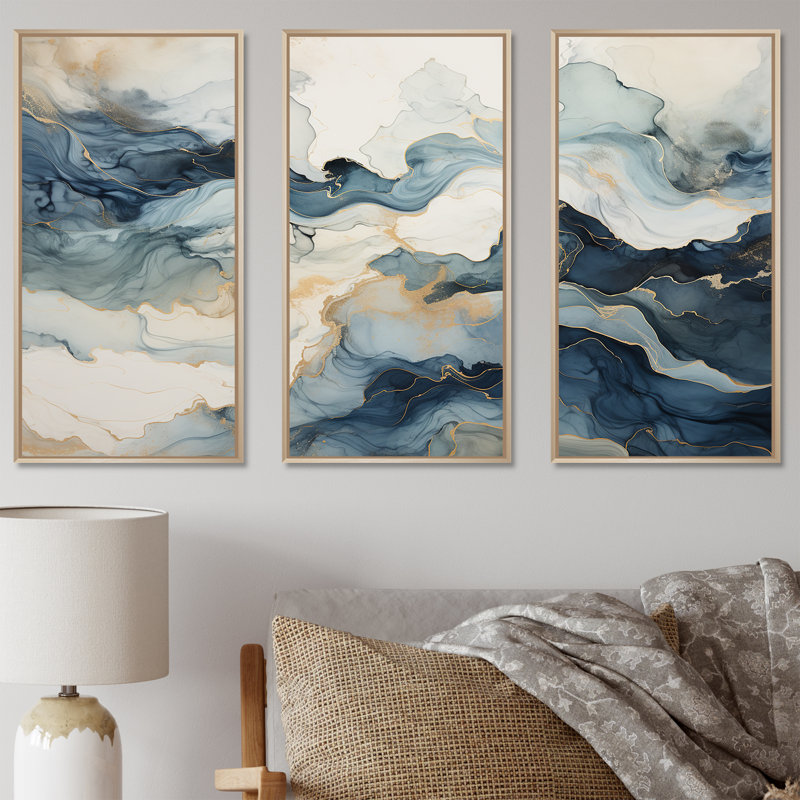 «Minimalisme», impression d'art mural, H 40 po x l 60 po x P 1 po, Cadre naturel flottant