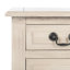 Console rustique 23,5 po - Bois massif durable avec 3 tiroirs et pieds de rangement tournés-828814614