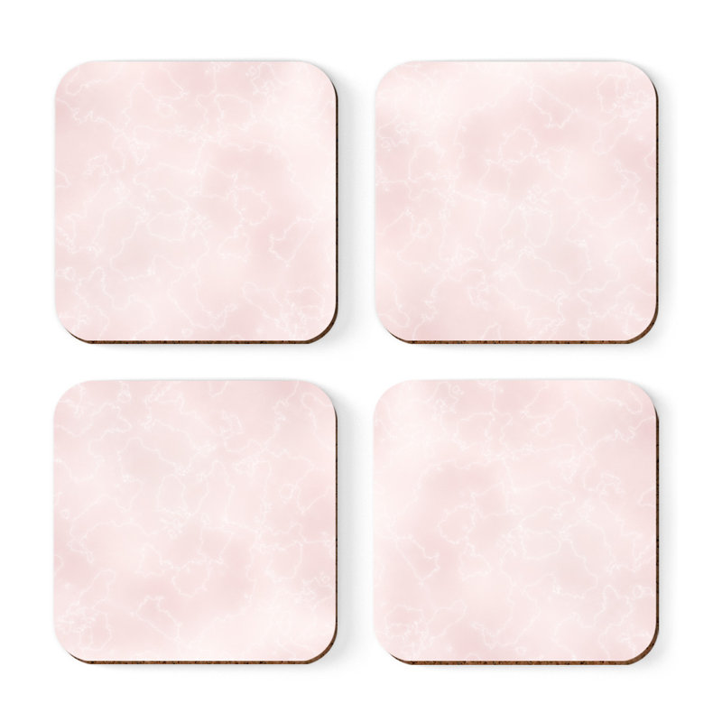 Cork Square 4 Piece Coaster Set