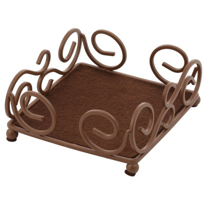 Metal Square 1 Piece Coaster Holder