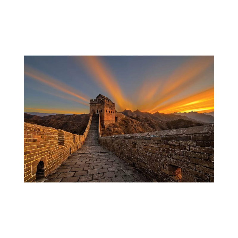 Great Wall Sunrise 1 Piece Wrapped Canvas Wall Art, 30.48cm H x 45.72cm W x 1.905cm D