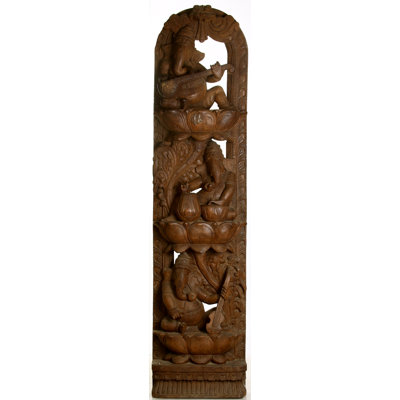 Trois Ganeshas musicales - panneau vertical