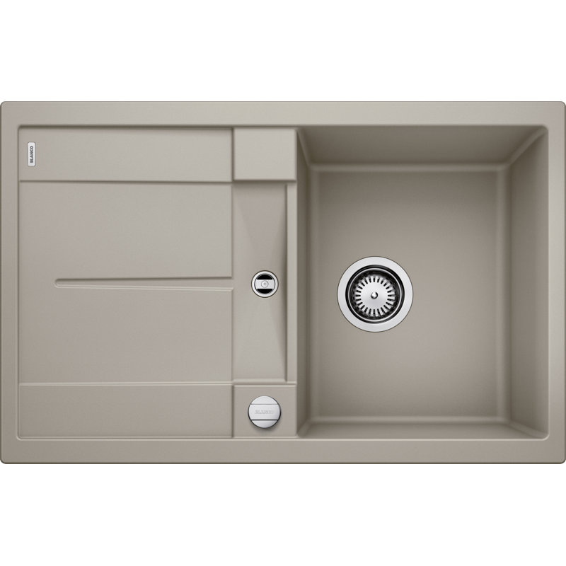 Metra Single Bowl Inset Kitchen Sink, Tartufo