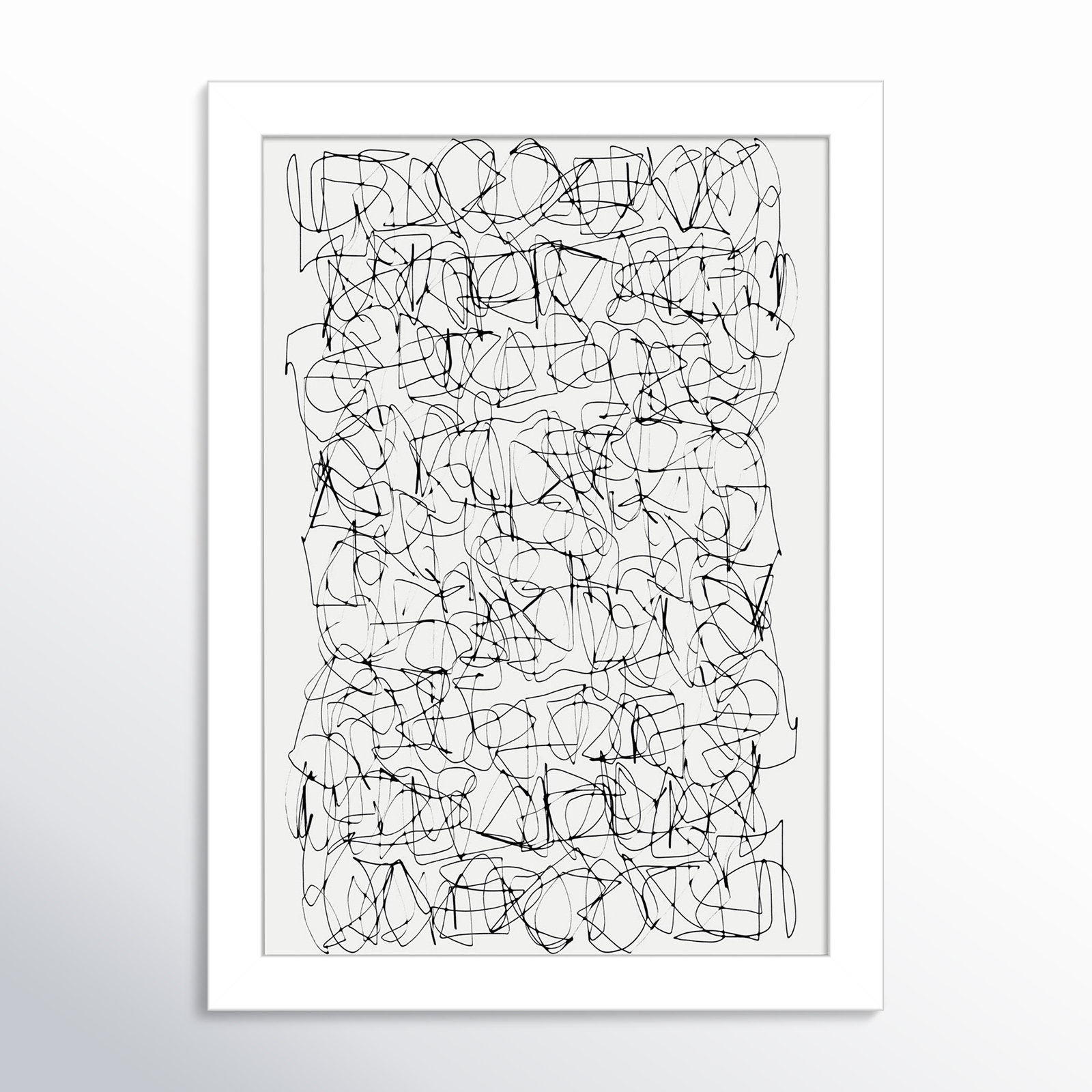 Circuitry by Dan Hobday, White, 13" H X 10" W