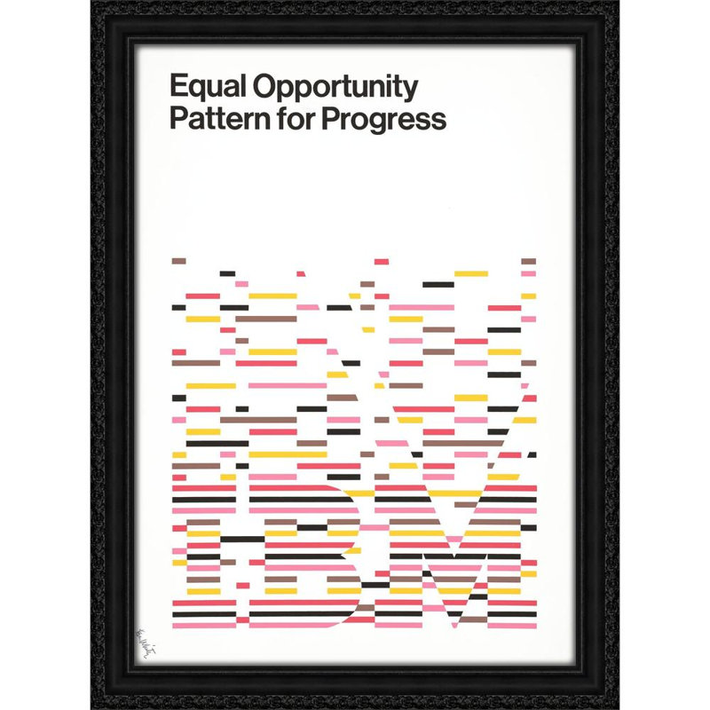 Un projet d'IBM, égalité des chances, modèle de progrès (1972), H 32 po x l 24 po