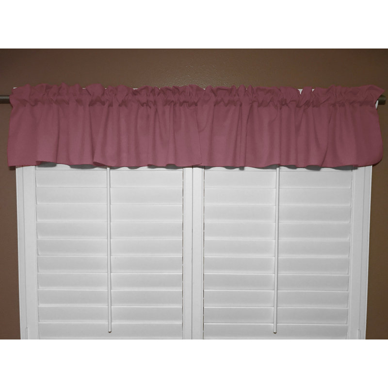 Cantonnière sur mesure l 58 po Pastorella, L 58 po x L 20 po, Vieux rose