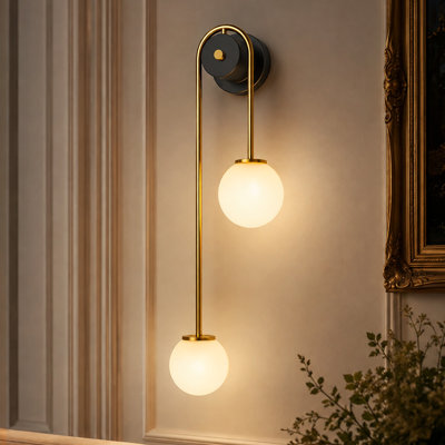 23.6inch Modern Globe 2 - Light Wall Sconce