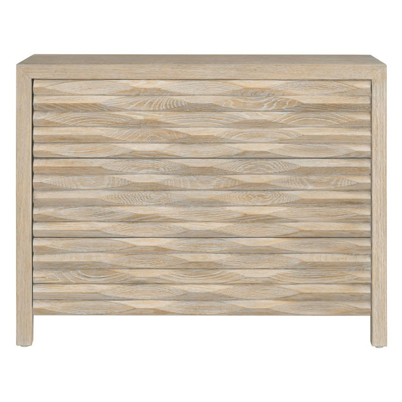 Modern 3 - Drawer Nightstand, Gray
