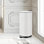 Poubelle ronde en acier inoxydable de 8 gallons (30 l) avec couvercle à fermeture douce, pédale et seau intérieur - poubelle de qualité commerciale