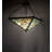 Rustic Lodge Glass Semi Flush Mount