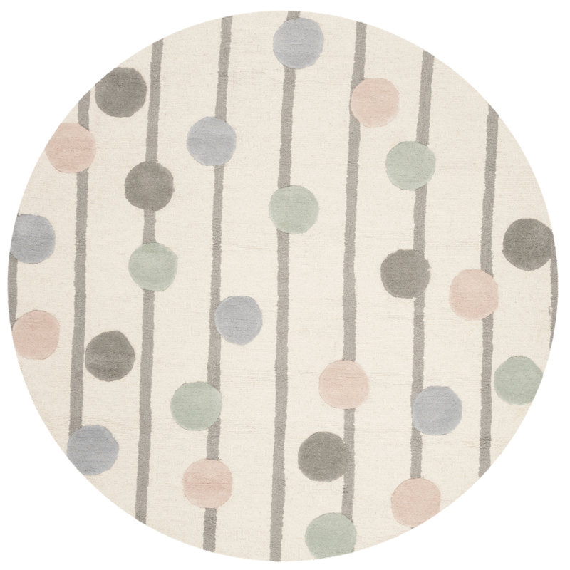 Wool Hand Tufted Area Rug, Round 152 cm