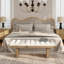 Banc rembourré moderne 52 po Bella, ivoire blanc Boucle