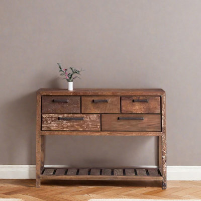 American Retro Solid Wood Entryway Table