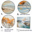 «Rivers», paysage liquide, ensemble d'art sur toile-107743339