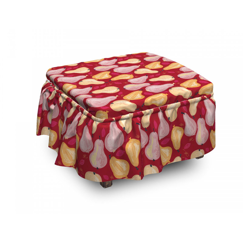 Housse pour repose-pieds abstract poires