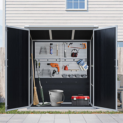 Remise de rangement extérieure 5 x 3 pi avec portes verrouillables