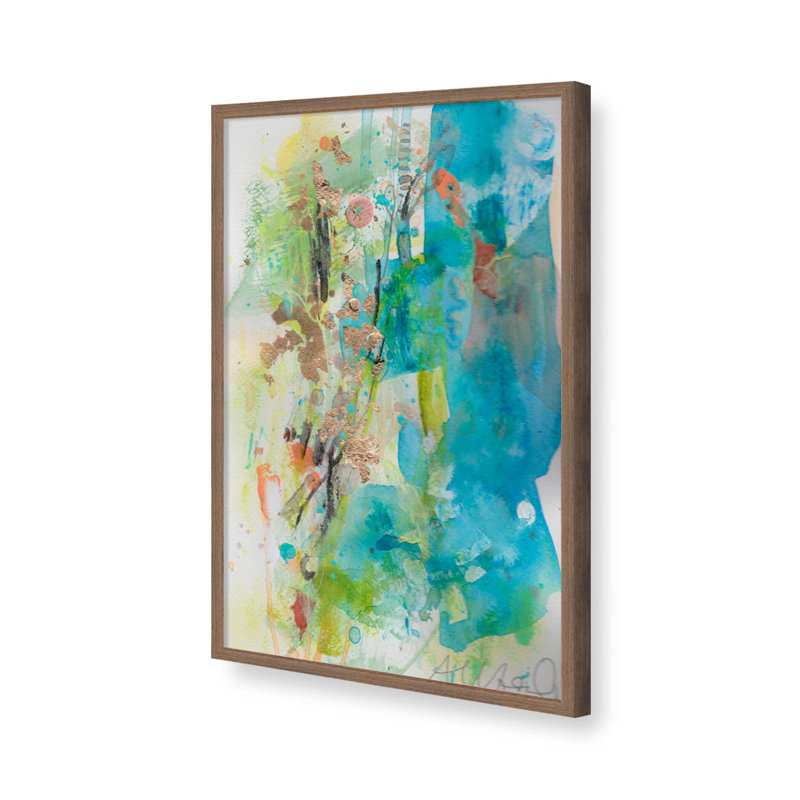 «Glory Abstracts II» par Allison Ford, reproduction d'art, Reproduction encadrée d'une seule photo sans pass, Doré