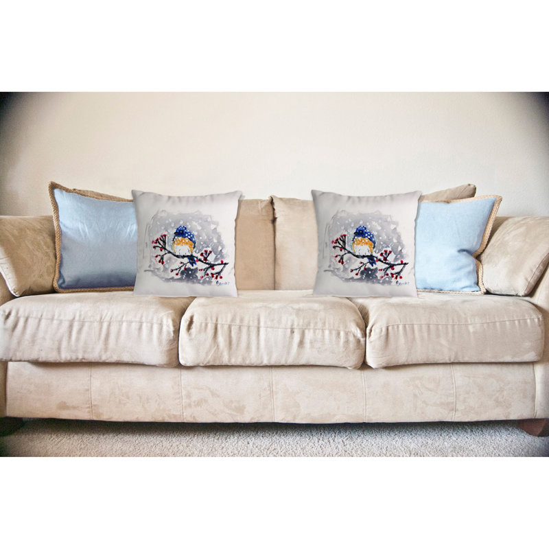 Coussin intérieur / extérieur Bird and Snow