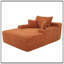 Chaise longue avec accoudoirs larges et coussins décoratifs-131220982
