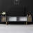 Modern TV Stand with Metal Legs, Anthracite & Gold, 70.9 x 11.8 x 18.9 inches | 100% Melamine Coated Particle Board, Thickness: 0.7 inches | Stylish Industrial Design, Perfect for Living Room & Entertainment Spaces-445993525