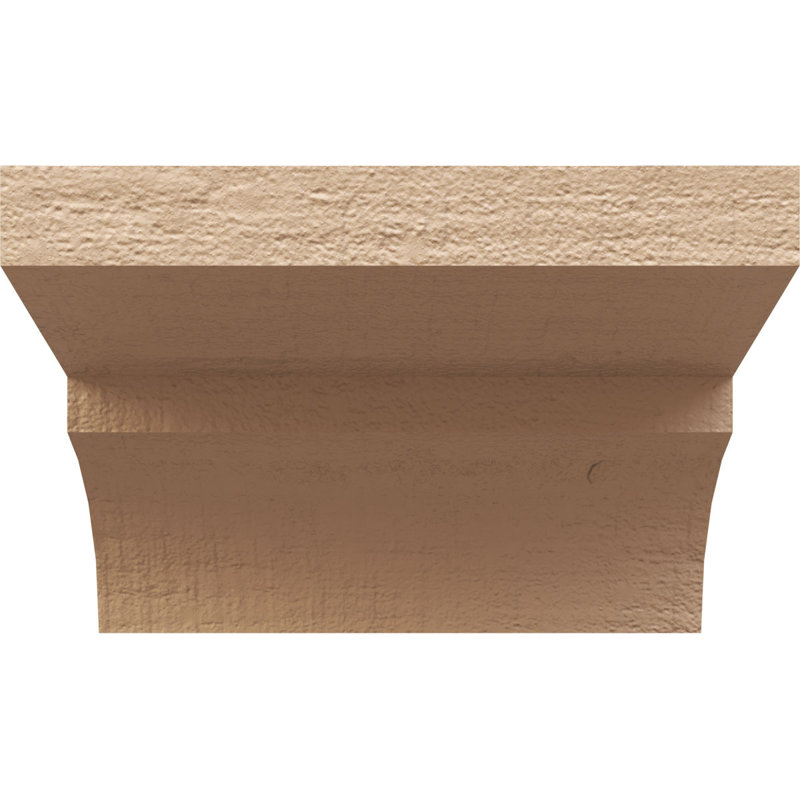 Queue de chevron en faux bois de cèdre brut Timberthane, l 6 po x H 4 po x L 36 po, brun clair apprêté