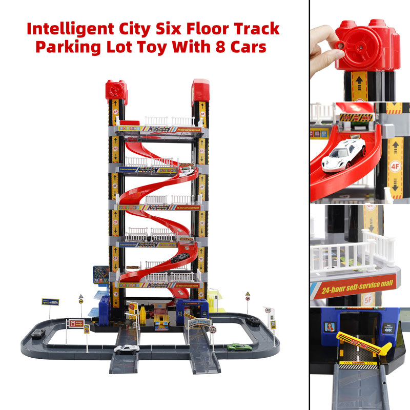 Parking Garage Block Play Learning Toys