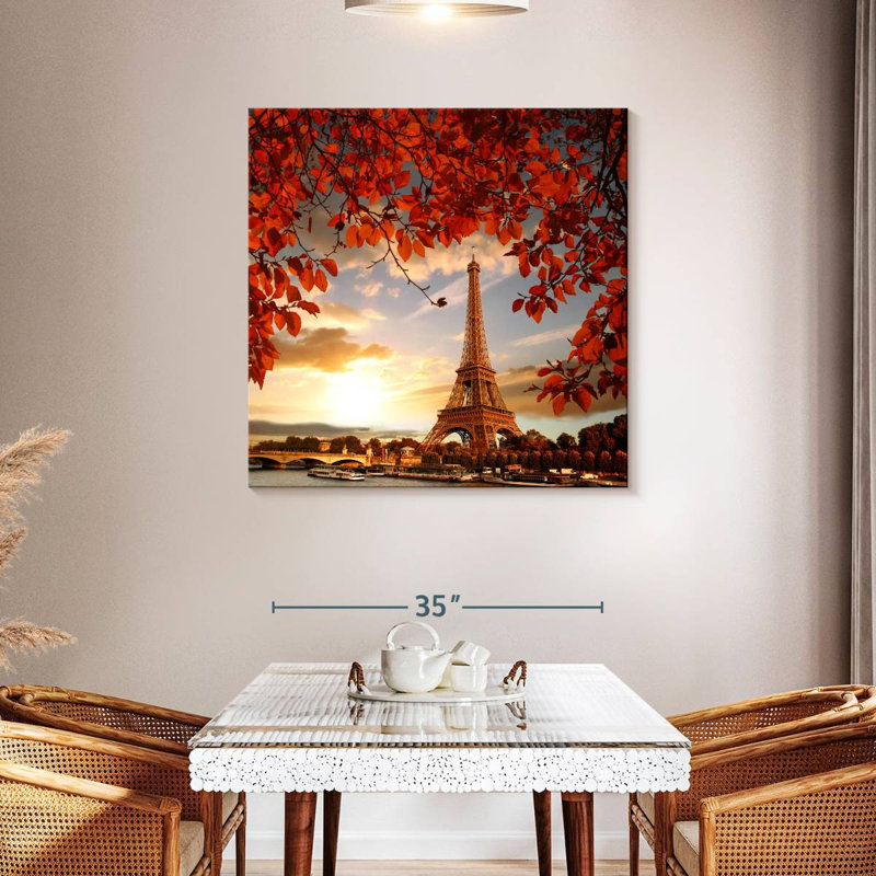 Nicci Paris Tour Eiffel en automne, H 39 po x l 39 po