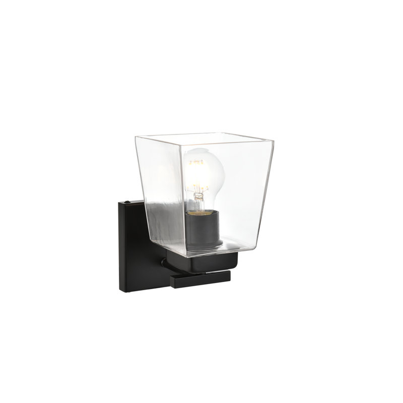 Éclairage pour meuble-lavabo à intensité variable Arnisa, Noir, H 8,5 po x l 23 po x P 23 po, 3 lumières