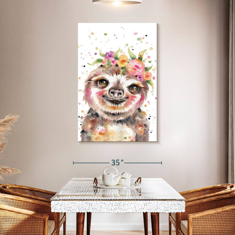 Brampt Little Sloth, 48" H x 32" W